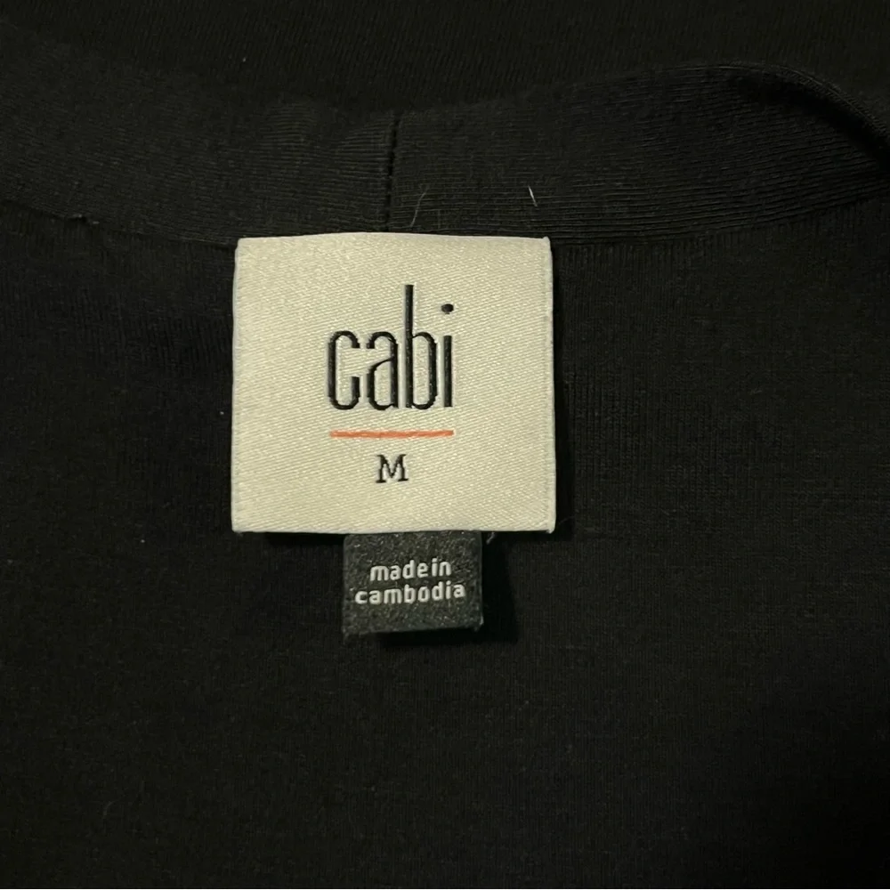CAbi Faux Wrap Dress Dishy sz M | EUC | Versatile Minimalist Timeless Witchy - Picture 4 of 5